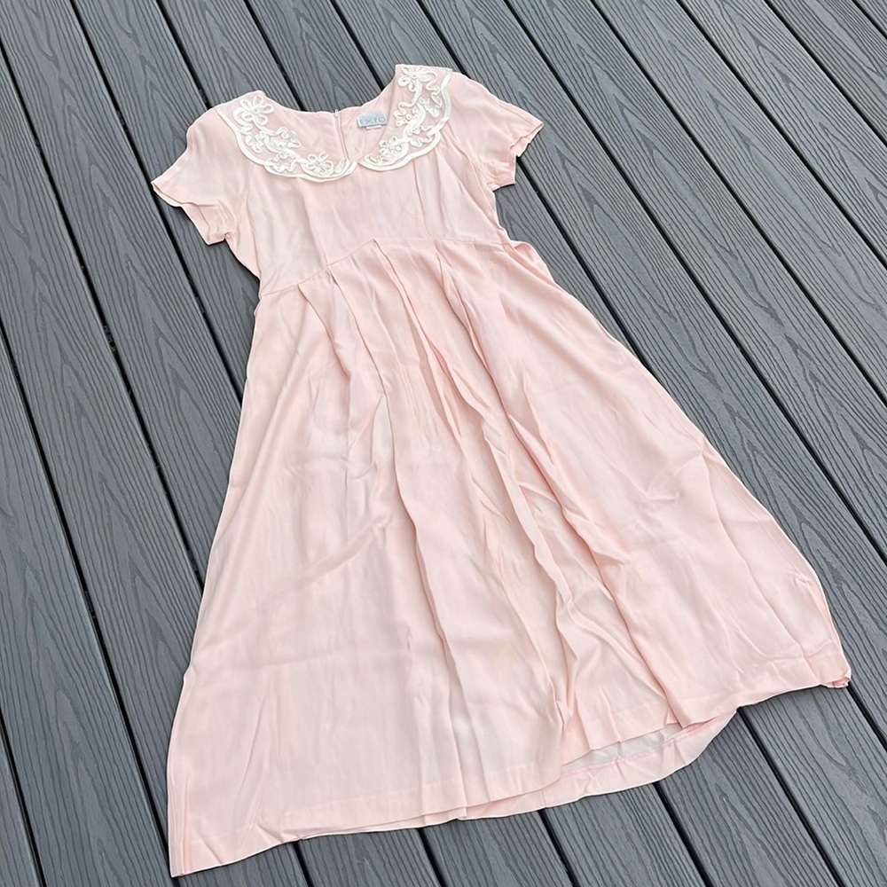 VINTAGE Light Peach Maxi Dress